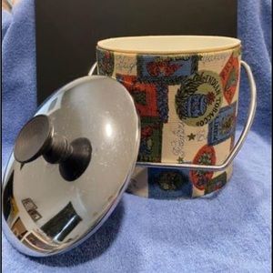 Vintage 1970s vinyl ice bucket